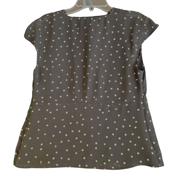 Apostrophe Womens Blouse Multi-Color Size 4P 100% Polyester Cap Sleeve Pullover - Picture 2 of 10